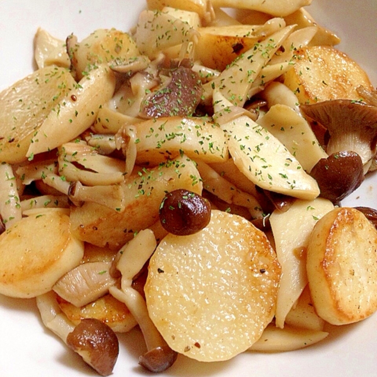 長芋とキノコのバターソテー O レシピ 作り方 By イケッピ 楽天レシピ